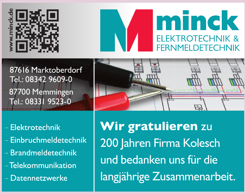 MINCK Elektro- und Fernmeldetechnik GmbH MINCK Elektro- und Fernmeldetechnik GmbH