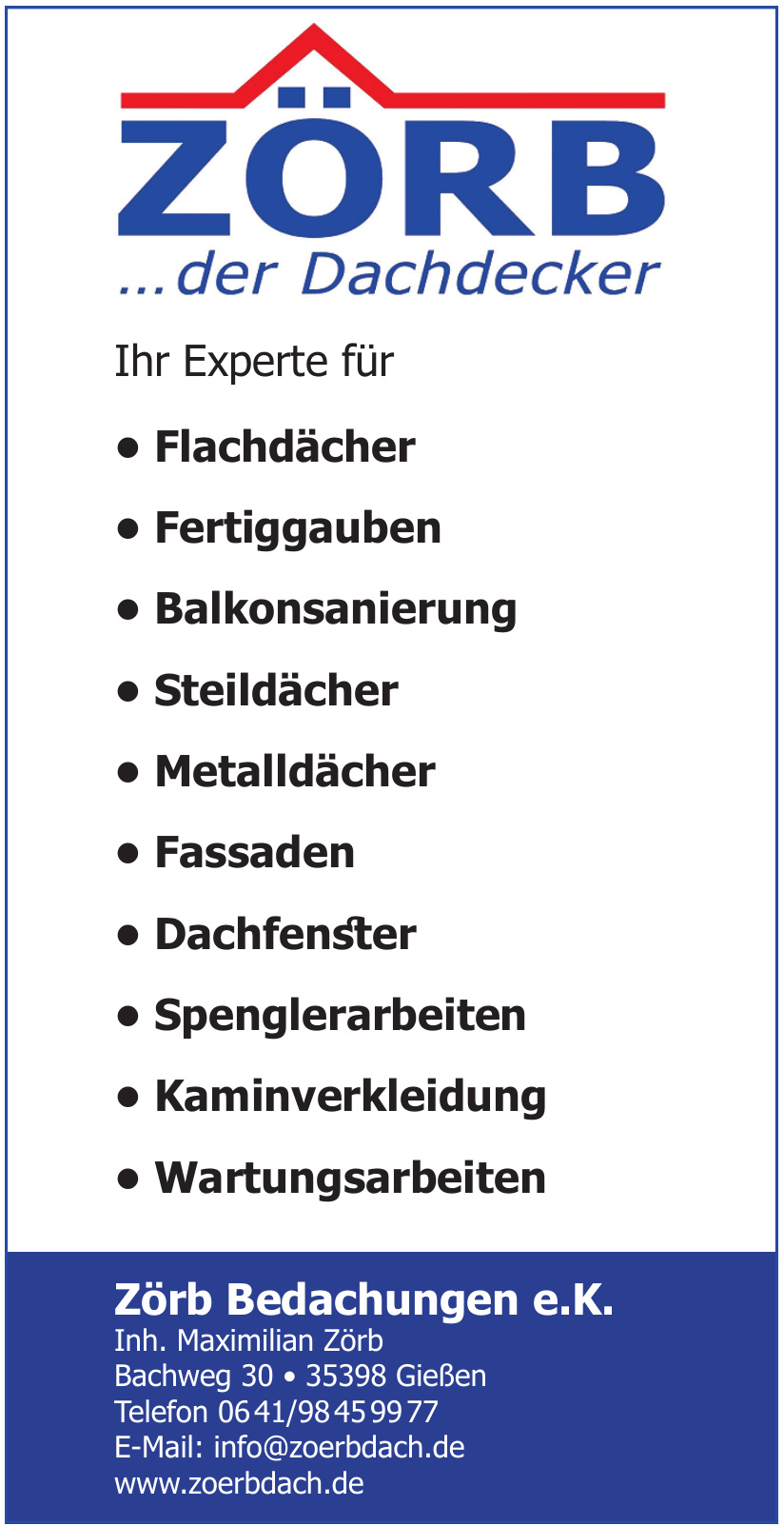 Zörb Bedachungen e.K. Zörb Bedachungen e.K.