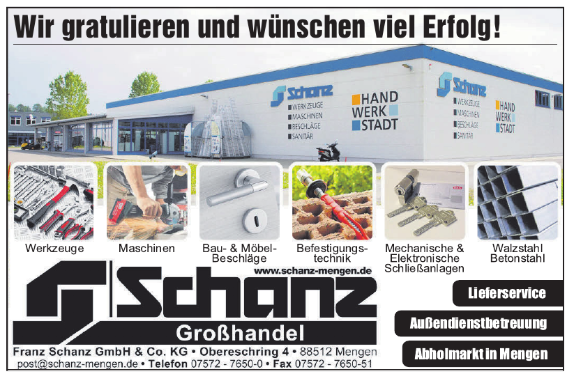 Franz Schanz GmbH & Co. KG Franz Schanz GmbH & Co. KG