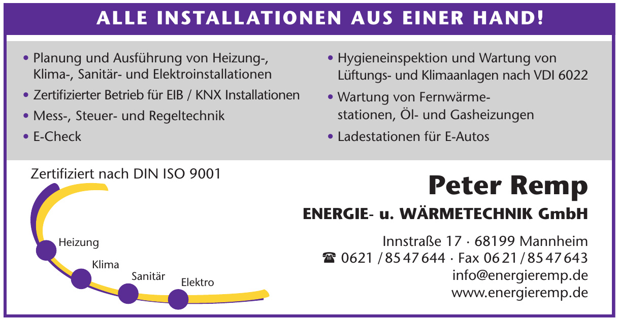 Peter Remp Energie- u. Wärmetechnik GmbH Peter Remp Energie- u. Wärmetechnik GmbH