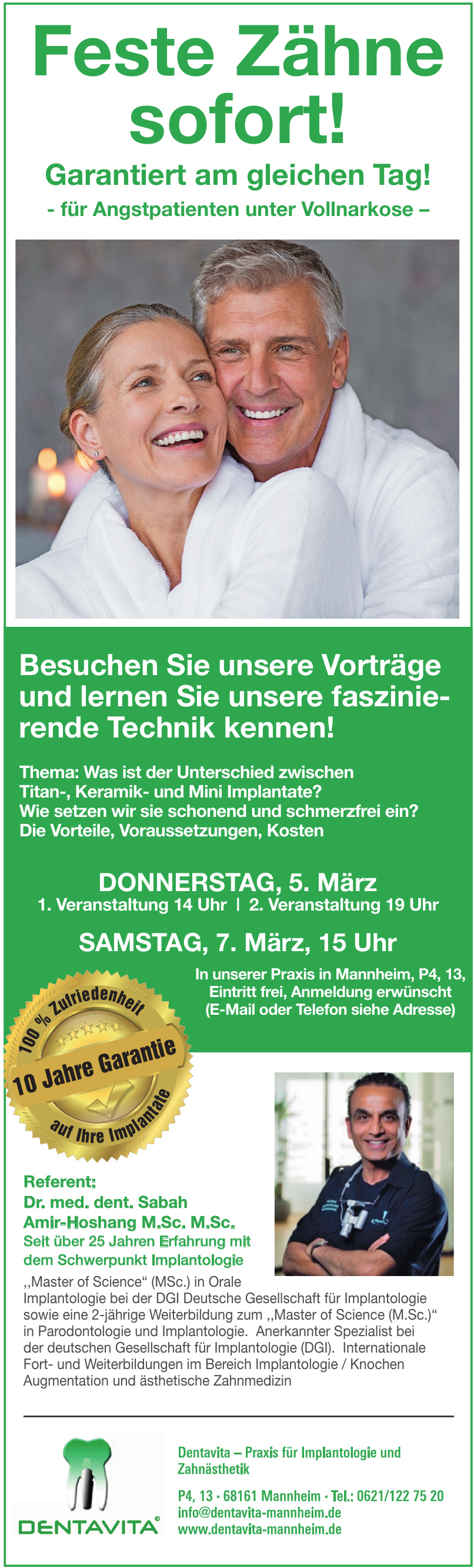 Dentavita – Praxis für Implantologie und Zahnästhetik Dentavita – Praxis für Implantologie und Zahnästhetik