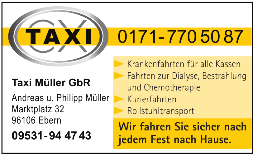 Taxi Müller GbR Taxi Müller GbR