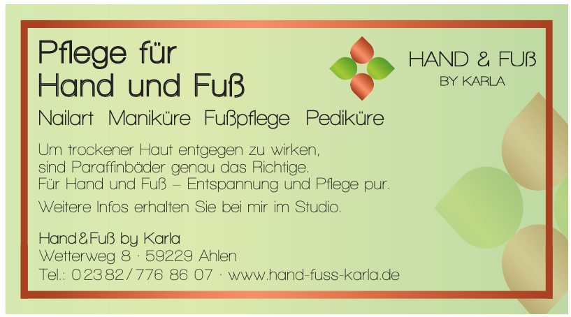 Hand&Fuß by Karla Hand&Fuß by Karla