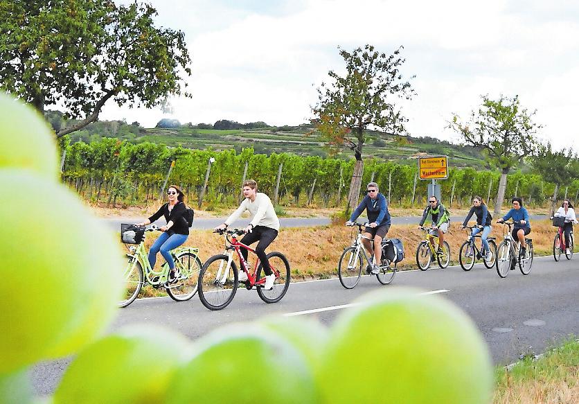 Radeln zum Rasten: Radler beim Erlebnistag. Foto: Franck Radeln zum Rasten: Radler beim Erlebnistag. Foto: Franck