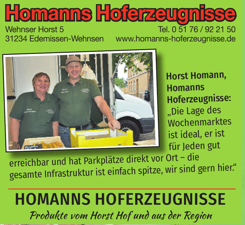 Homanns Hoferzeugnisse Homanns Hoferzeugnisse
