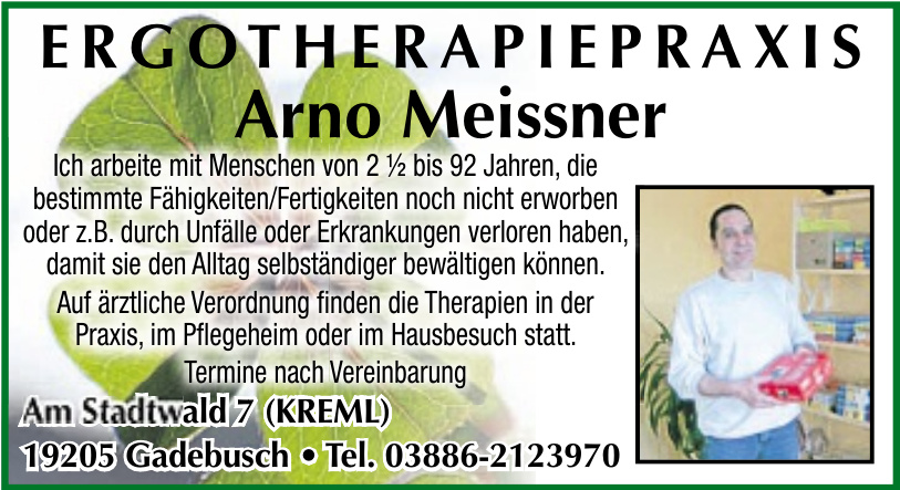 Ergotherapiepraxis Arno Meissner