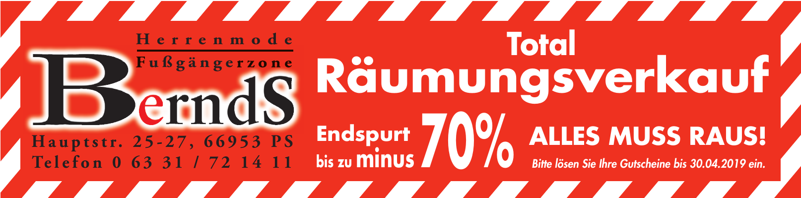 Bernds Herrenmode Fußgängerzone Bernds Herrenmode Fußgängerzone