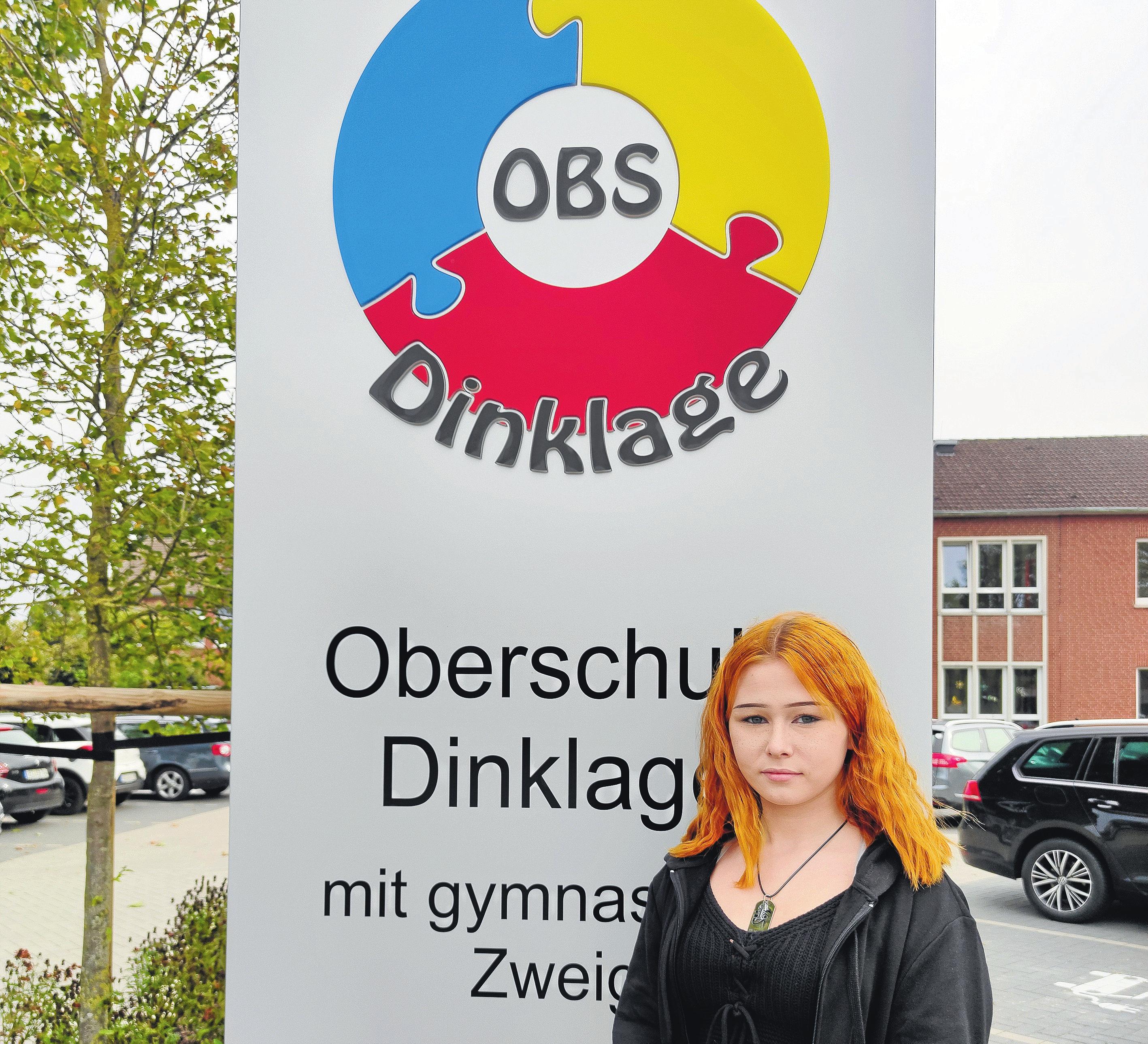 Charlotte Hack engagiert sich als Schulsprecherin, weil es ihr an der Oberschule Dinklage gut gefällt.