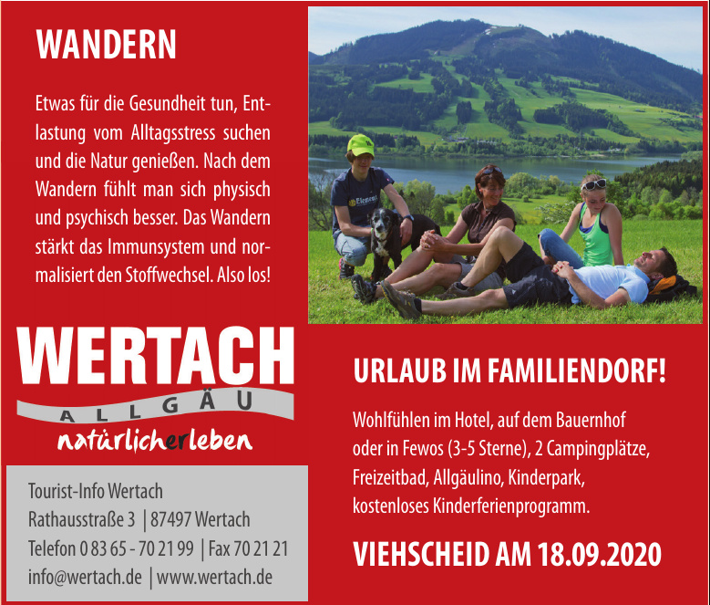 Wertach Allgäu - Tourist-Info Wertach Wertach Allgäu - Tourist-Info Wertach