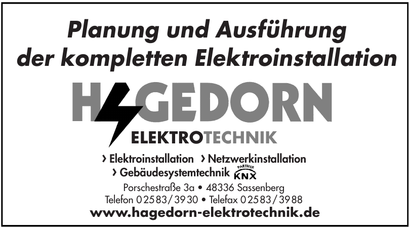 Hagedorn Elektrotechnik Hagedorn Elektrotechnik