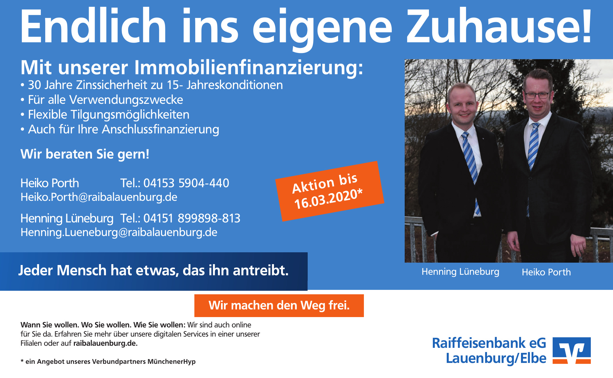 Raiffeisenbank eG Lauenburg/Elbe Raiffeisenbank eG Lauenburg/Elbe