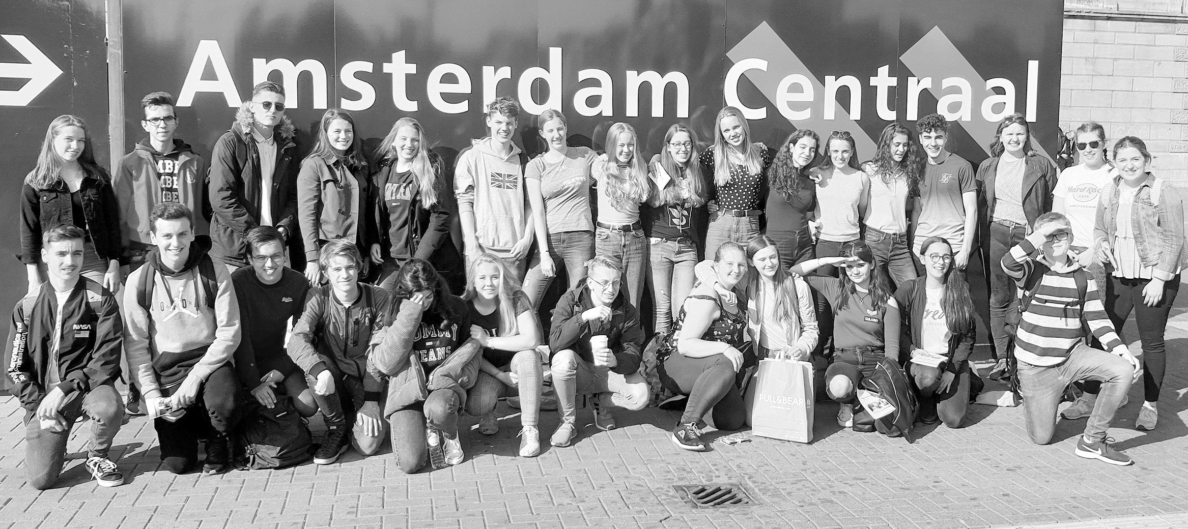 Die Hermannsburger Schüler in Amsterdam. Foto: Christian-Gymnasium Die Hermannsburger Schüler in Amsterdam. Foto: Christian-Gymnasium
