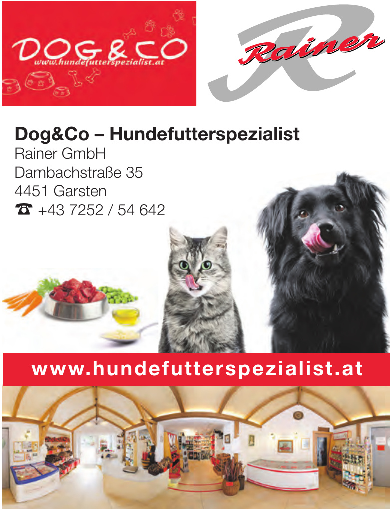 Dog & Co – Hundefutterspezialist Rainer GmbH Dog & Co – Hundefutterspezialist Rainer GmbH