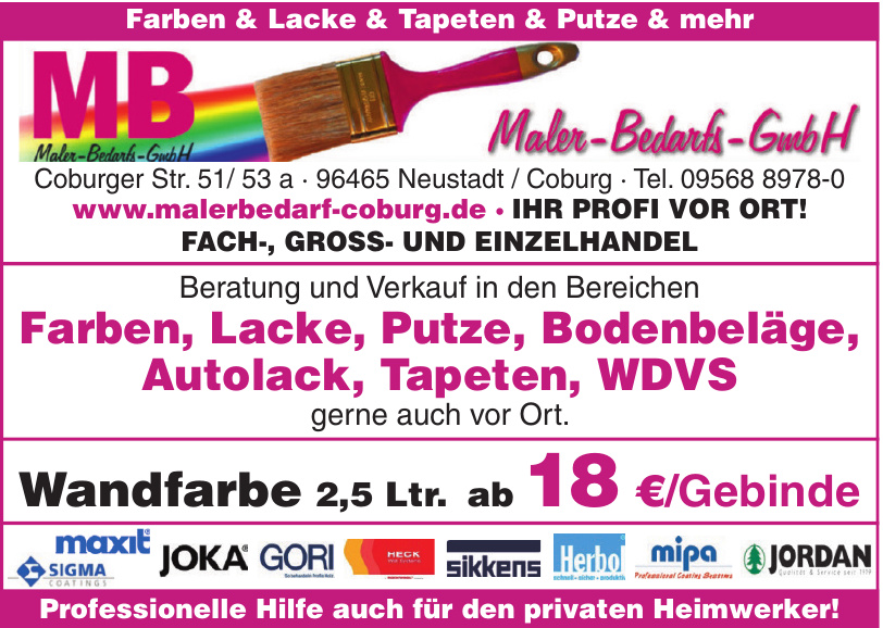 MB Maler-Bedarfs-GmbH MB Maler-Bedarfs-GmbH