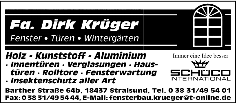 Fa. Dirk Krüger Fa. Dirk Krüger
