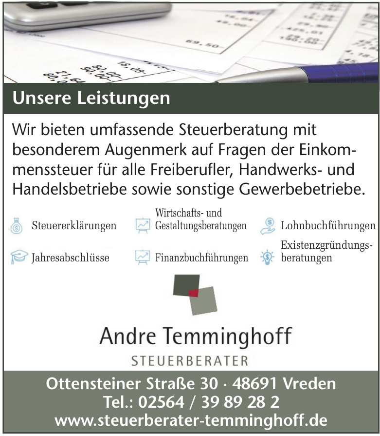 Steuerberater Andre Temminghoff