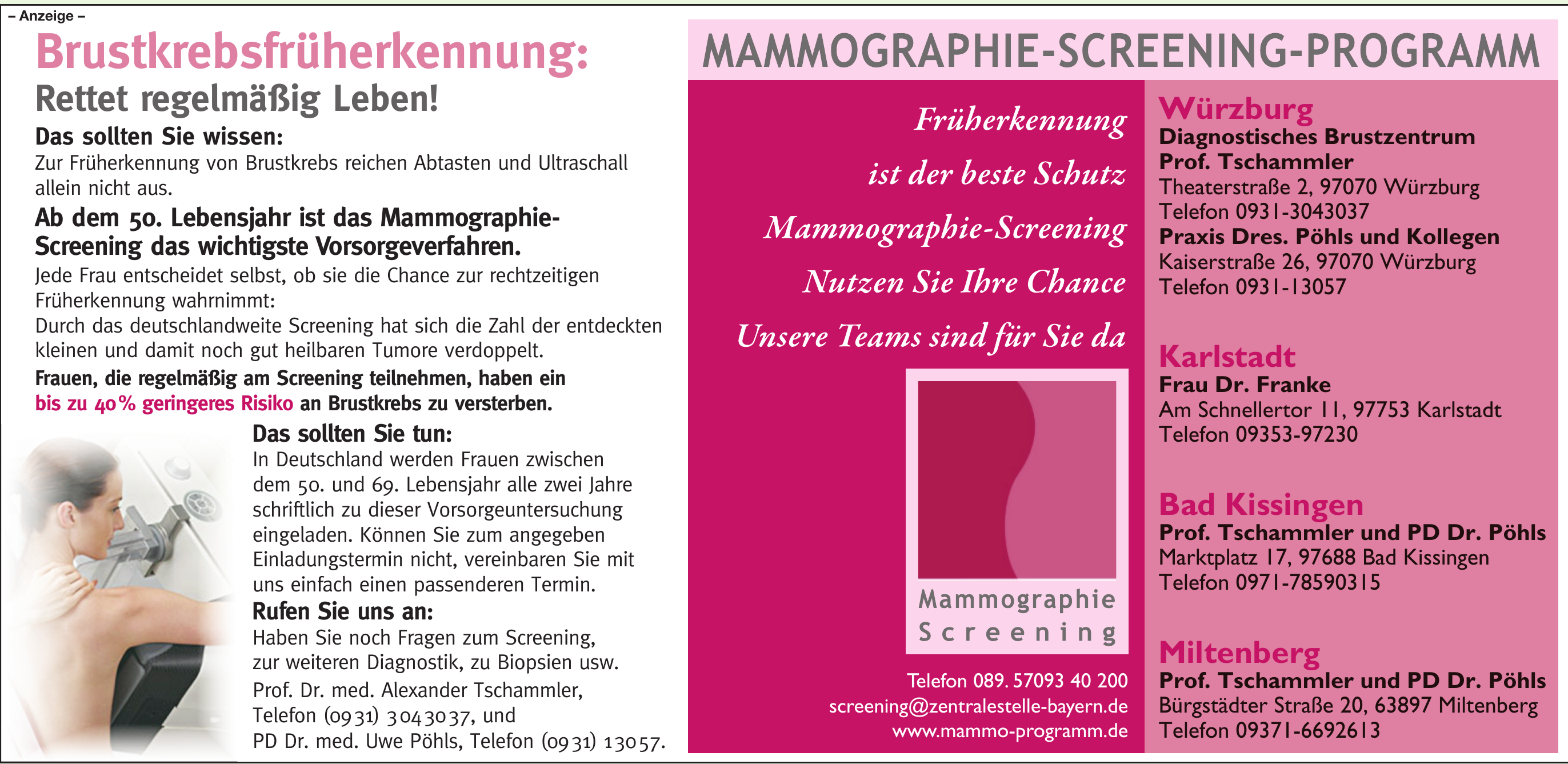 Mammographie Screening Mammographie Screening