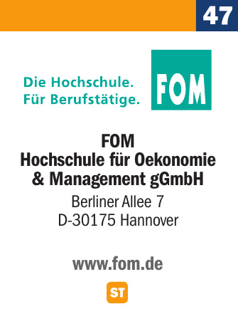 FOM Hochschule für Oekonomie & Management gGmbH FOM Hochschule für Oekonomie & Management gGmbH