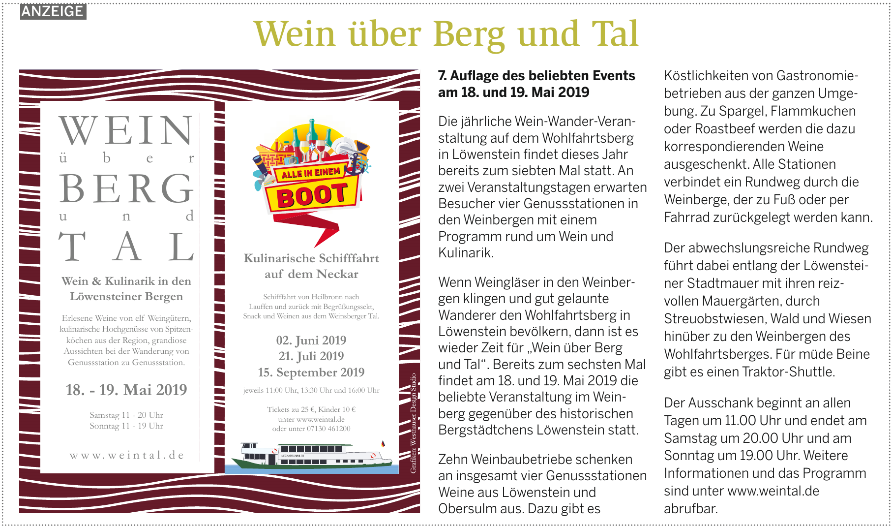 Wein über Berg und Tal Wein über Berg und Tal