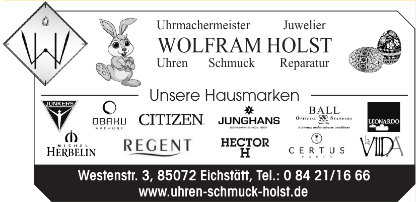 Wolfram Holst Uhrmachermeister, Juwelier Wolfram Holst Uhrmachermeister, Juwelier