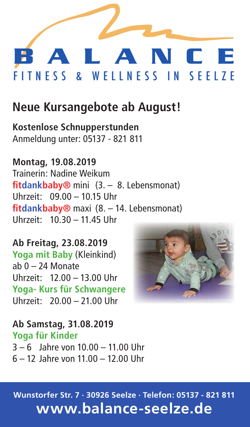 Balance Fitness & Wellness in Seelze Balance Fitness & Wellness in Seelze