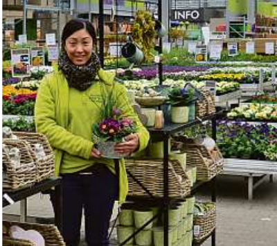 Anna Iwon: In der übersichtlichen Pflanzenhalle blüht der Frühling.