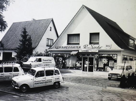Das historische Bild zeigt das erste Ladengeschäft in der Gründerzeit 1962, nur wenige Grundstücke entfernt vom heutigen Firmensitz am Alten Kirchenweg. Fotos: Rahn/pr