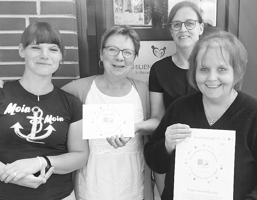 Vanessa Unrau (von links), Iris Kunzelmann, Heike Bolay und Yvonne Theodor. Foto: Lebenshilfe Celle Vanessa Unrau (von links), Iris Kunzelmann, Heike Bolay und Yvonne Theodor. Foto: Lebenshilfe Celle