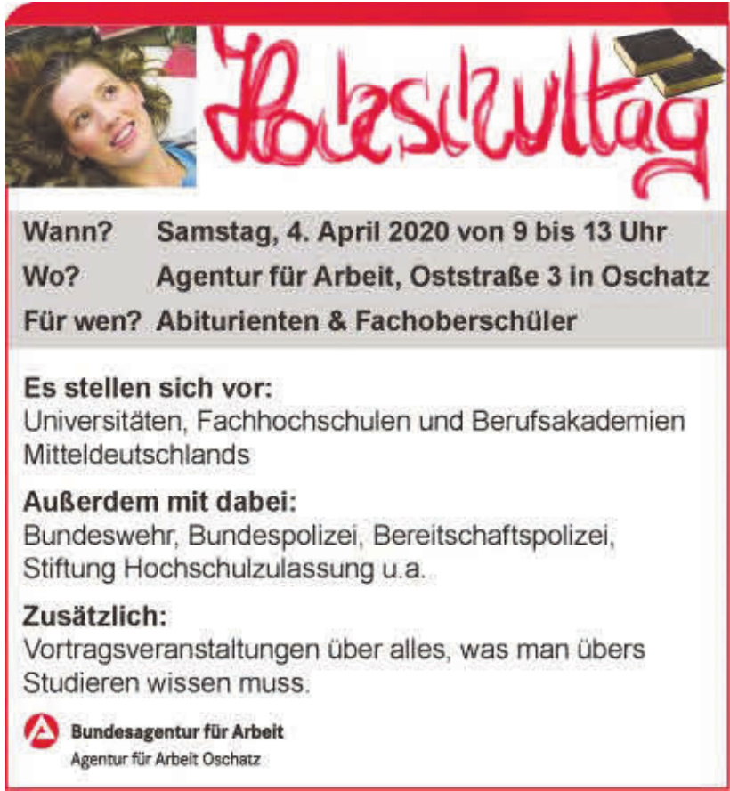 Bundesagentur für Arbeit - Agentur für Arbeit Oschatz Bundesagentur für Arbeit - Agentur für Arbeit Oschatz