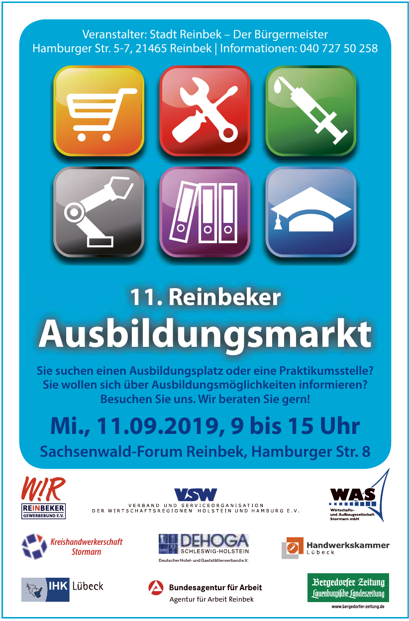 11. Reinbeker Ausbildungsmarkt 11. Reinbeker Ausbildungsmarkt