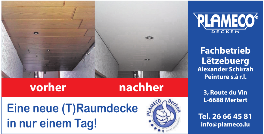 Plameco Decken - Alexander Schirrah Peinture s.àr.l.