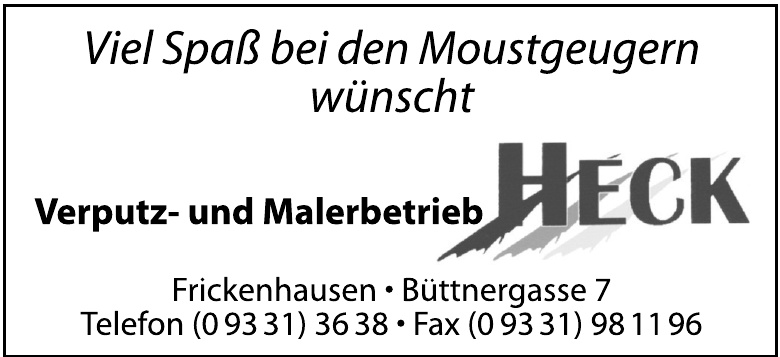 Verputz- und Malerbetrieb Heck Verputz- und Malerbetrieb Heck
