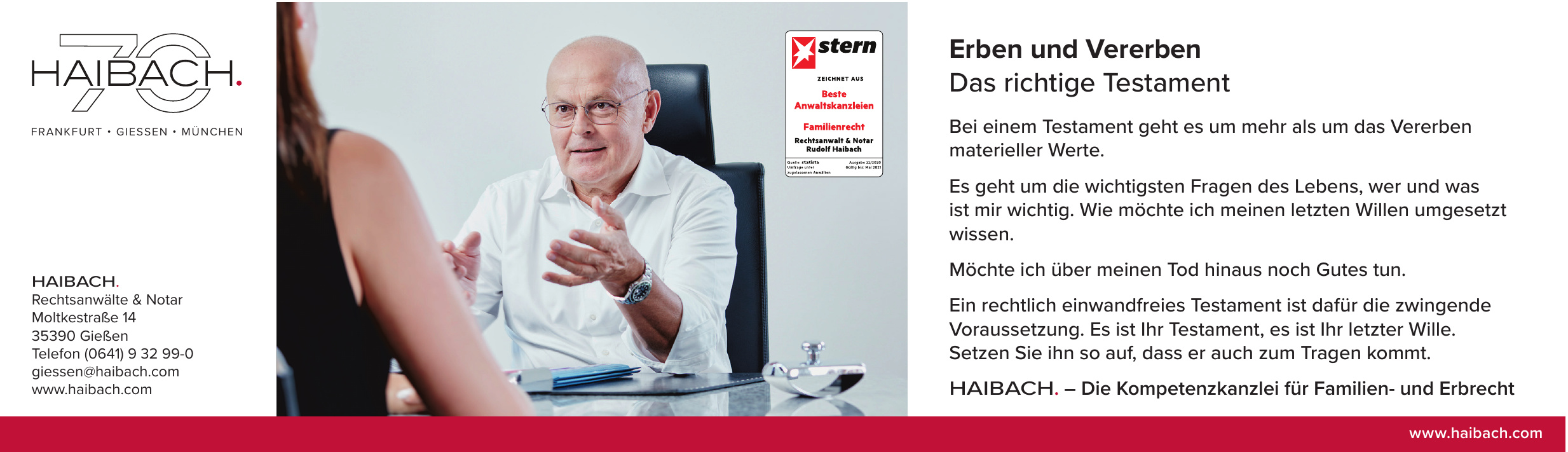 HAIBACH. Rechtsanwälte & Notar HAIBACH. Rechtsanwälte & Notar