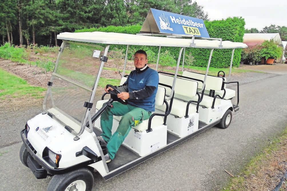 Mit dem Heidelbeer-Taxi bringt Christan Wassermann die Selbstpflücker zu den besten Stellen. Mit dem Heidelbeer-Taxi bringt Christan Wassermann die Selbstpflücker zu den besten Stellen.