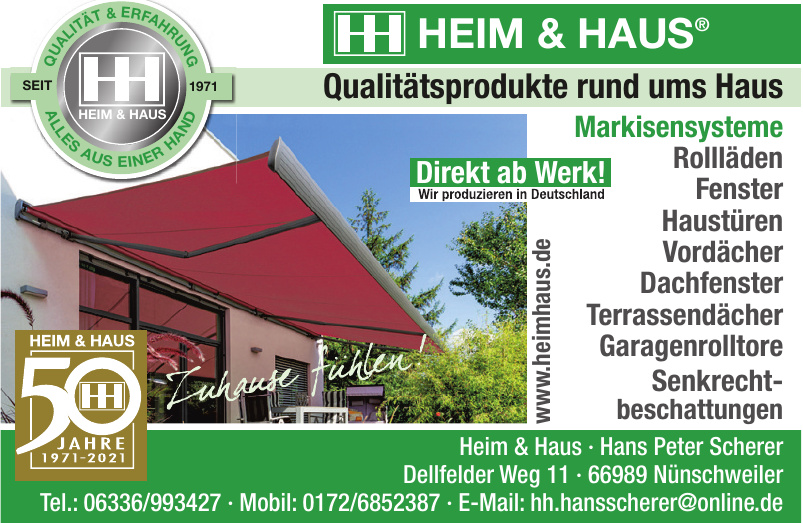 Heim & Haus · Hans Peter Scherer