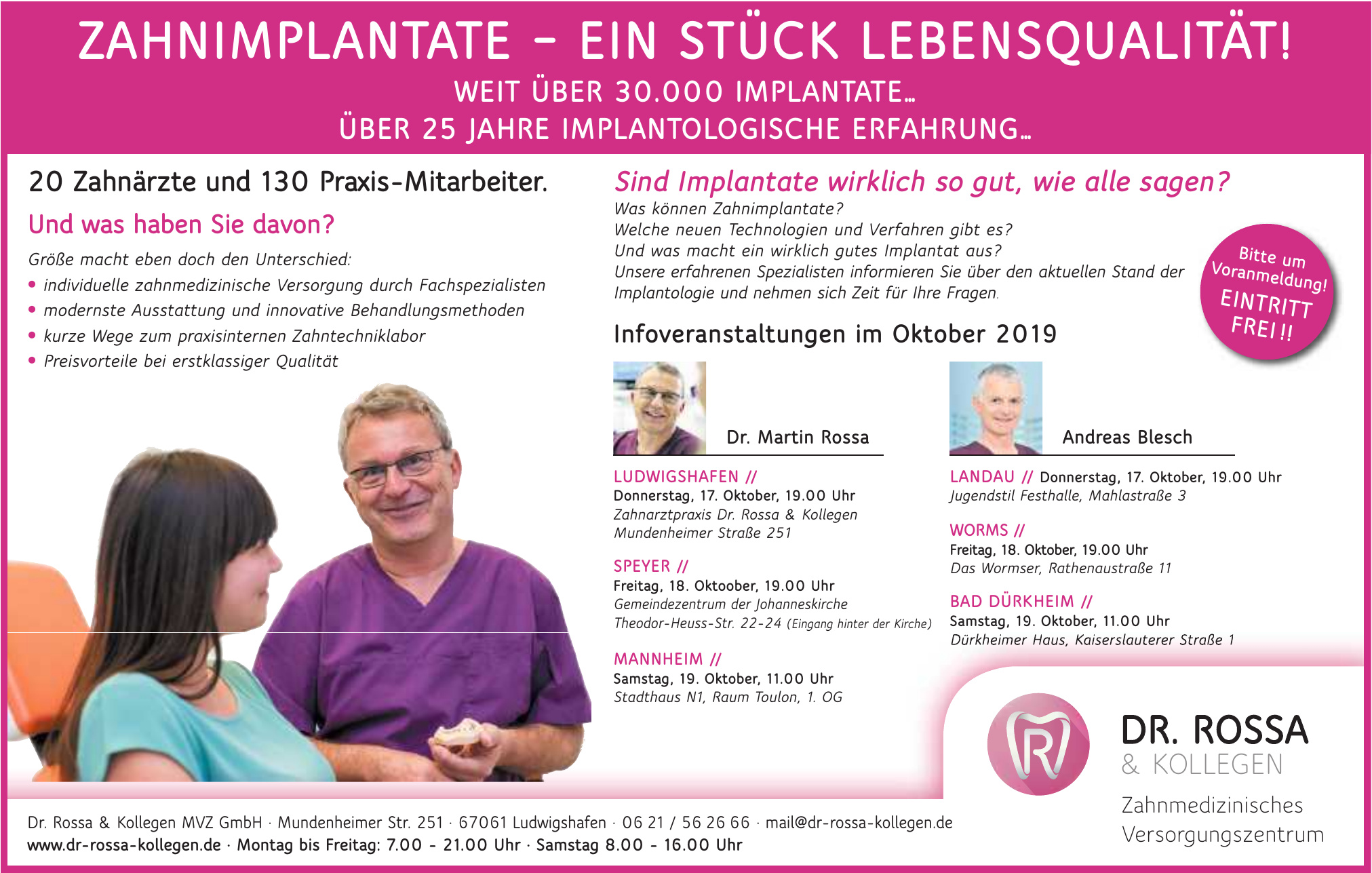Dr. Rossa & Kollegen MVZ GmbH Dr. Rossa & Kollegen MVZ GmbH