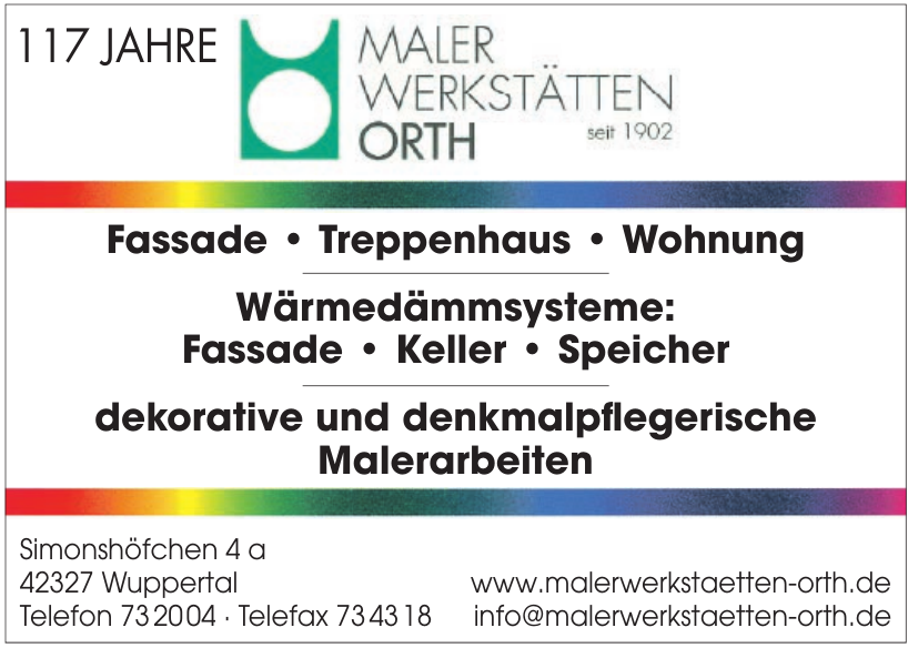 Maler Werkstätten Orth Maler Werkstätten Orth