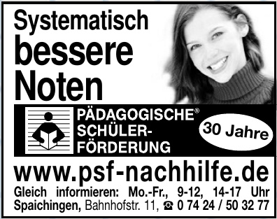 Pädagogische® Schüler-Förderung Pädagogische® Schüler-Förderung