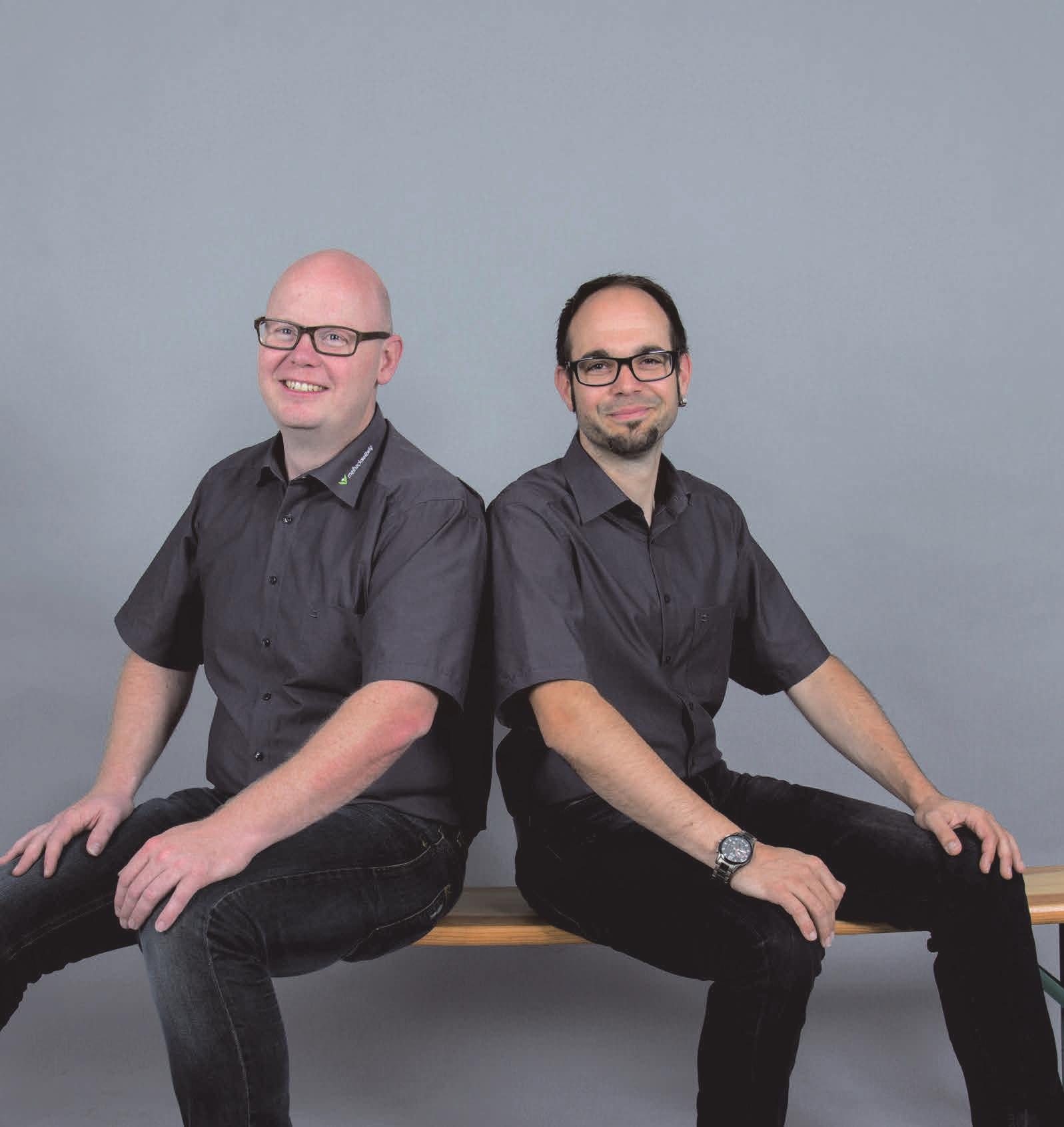 Kreativität und solide Handwerkkunst verkörpern Michael Meihack (l.) und Stefan Sellwig. FOTOS: MEIHACK & SELLWIG Kreativität und solide Handwerkkunst verkörpern Michael Meihack (l.) und Stefan Sellwig. FOTOS: MEIHACK & SELLWIG