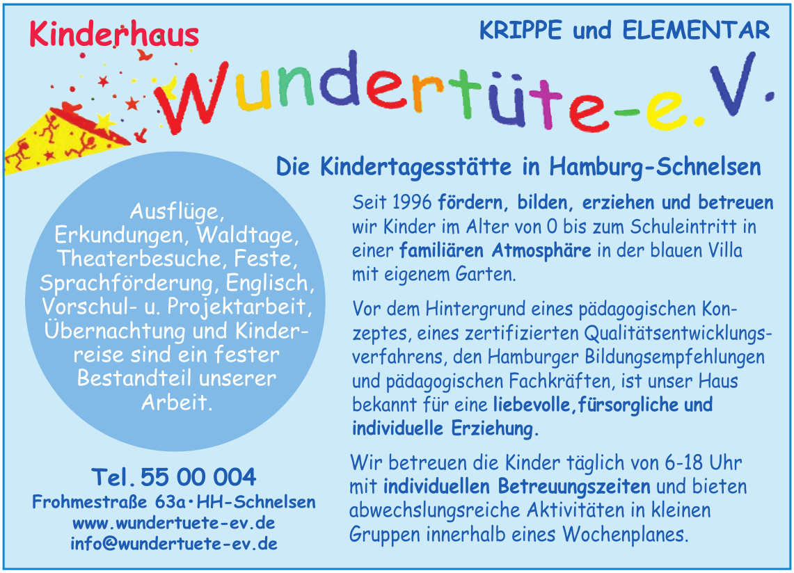 Kinderhaus Wundertüte e. V. Kinderhaus Wundertüte e. V.