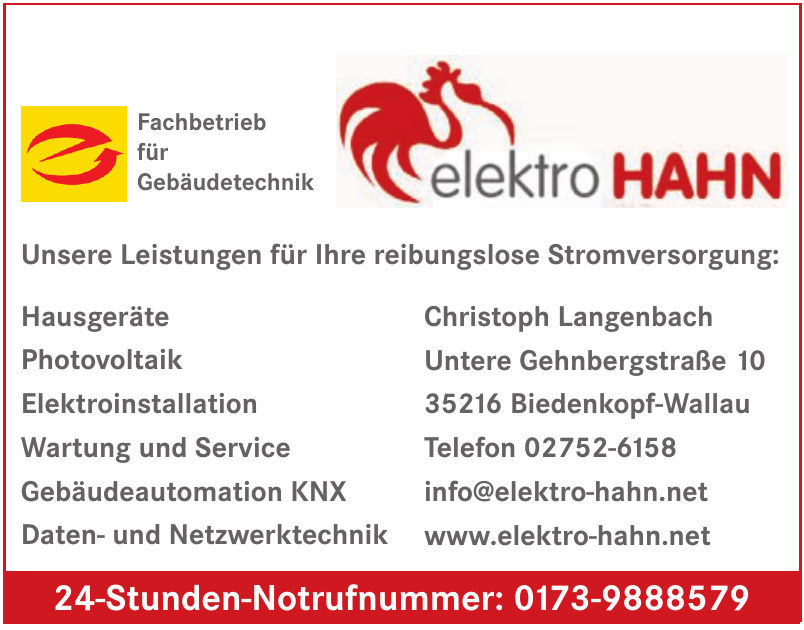 Elektro Hahn Elektro Hahn