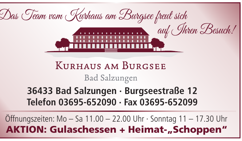 Kurhaus am Burgsee Kurhaus am Burgsee