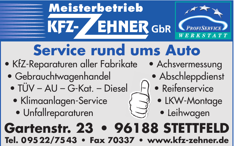 Meisterbetrieb KFZ- Zehner GbR Meisterbetrieb KFZ- Zehner GbR