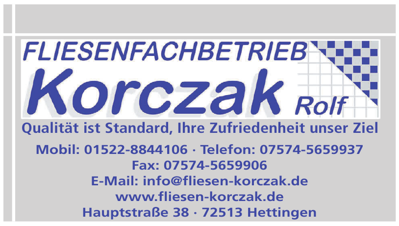 Fliesenfachbetrieb Korczak Rolf Fliesenfachbetrieb Korczak Rolf