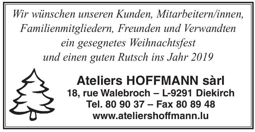 Ateliers HOFFMANN sàrl