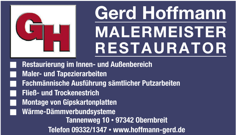 Gerd Hoffmann Malermeister Restaurator