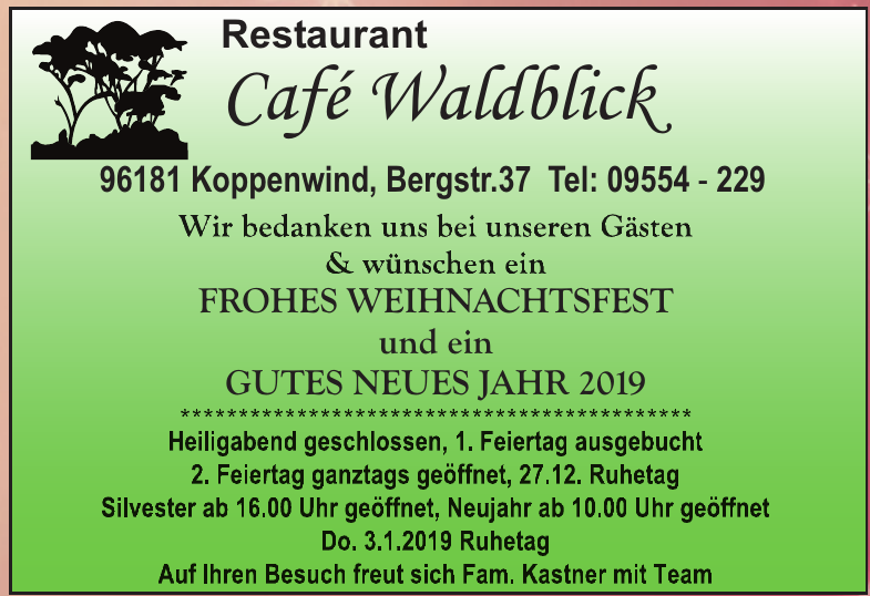 Restaurant Café Waldblick Restaurant Café Waldblick