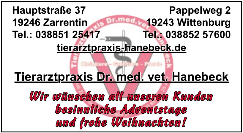 Tierarztpraxis Dr. med. vet. Hanebeck