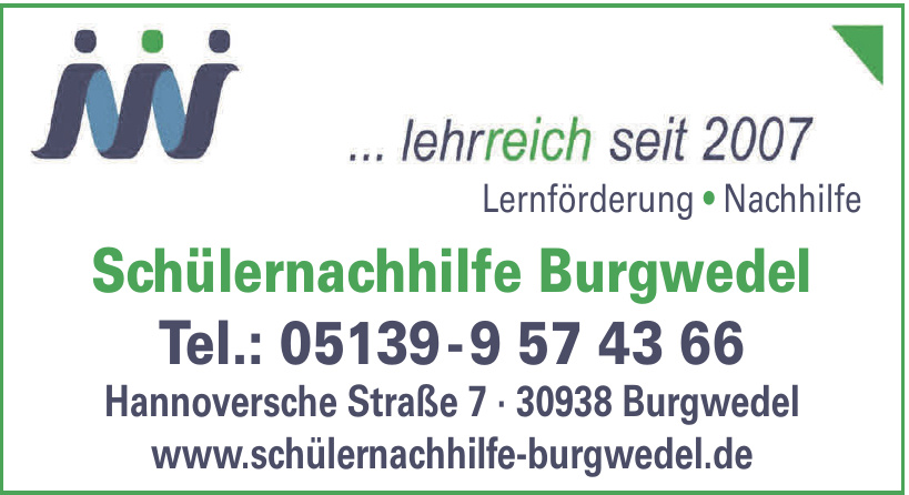 Schülernachhilfe Burgwedel Schülernachhilfe Burgwedel