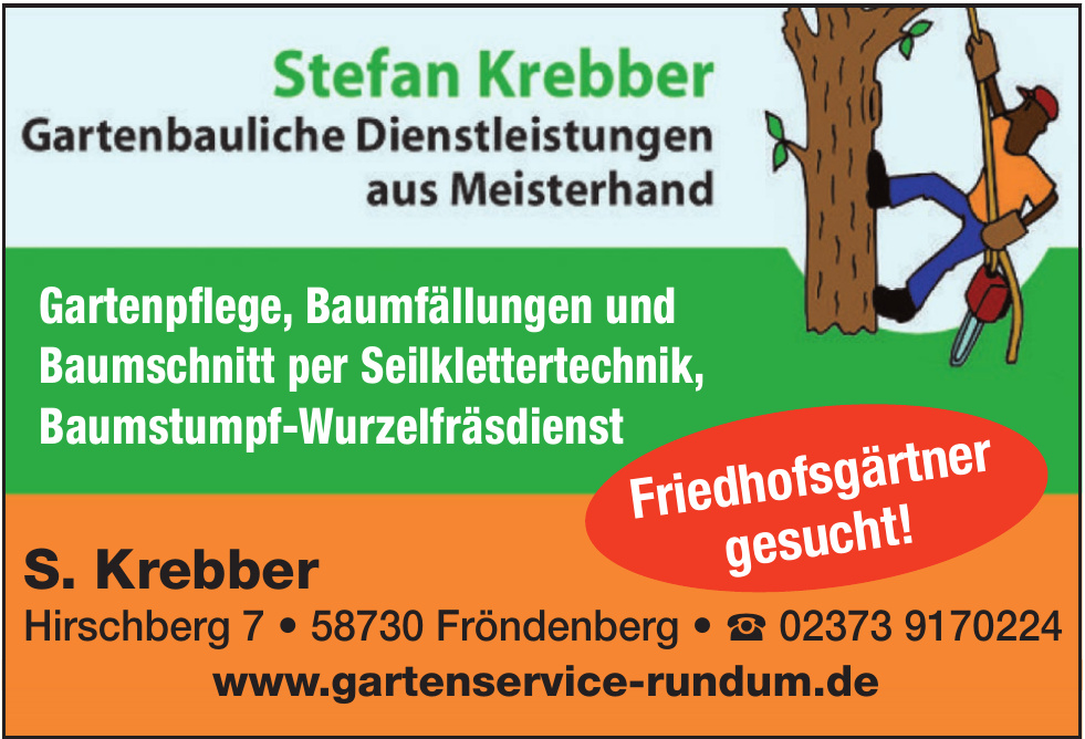 Stefan Krebber Gartenbauliche Dienstleistungen aus Meisterhand